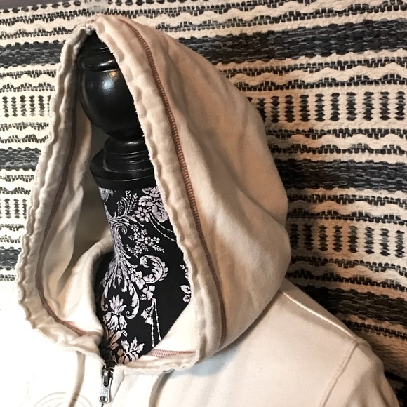 Vintage 1990’s Element Short Sleeve Zip Up Hoodie Sweatshirt w/ appliqué S - M - Picture 9 of 13